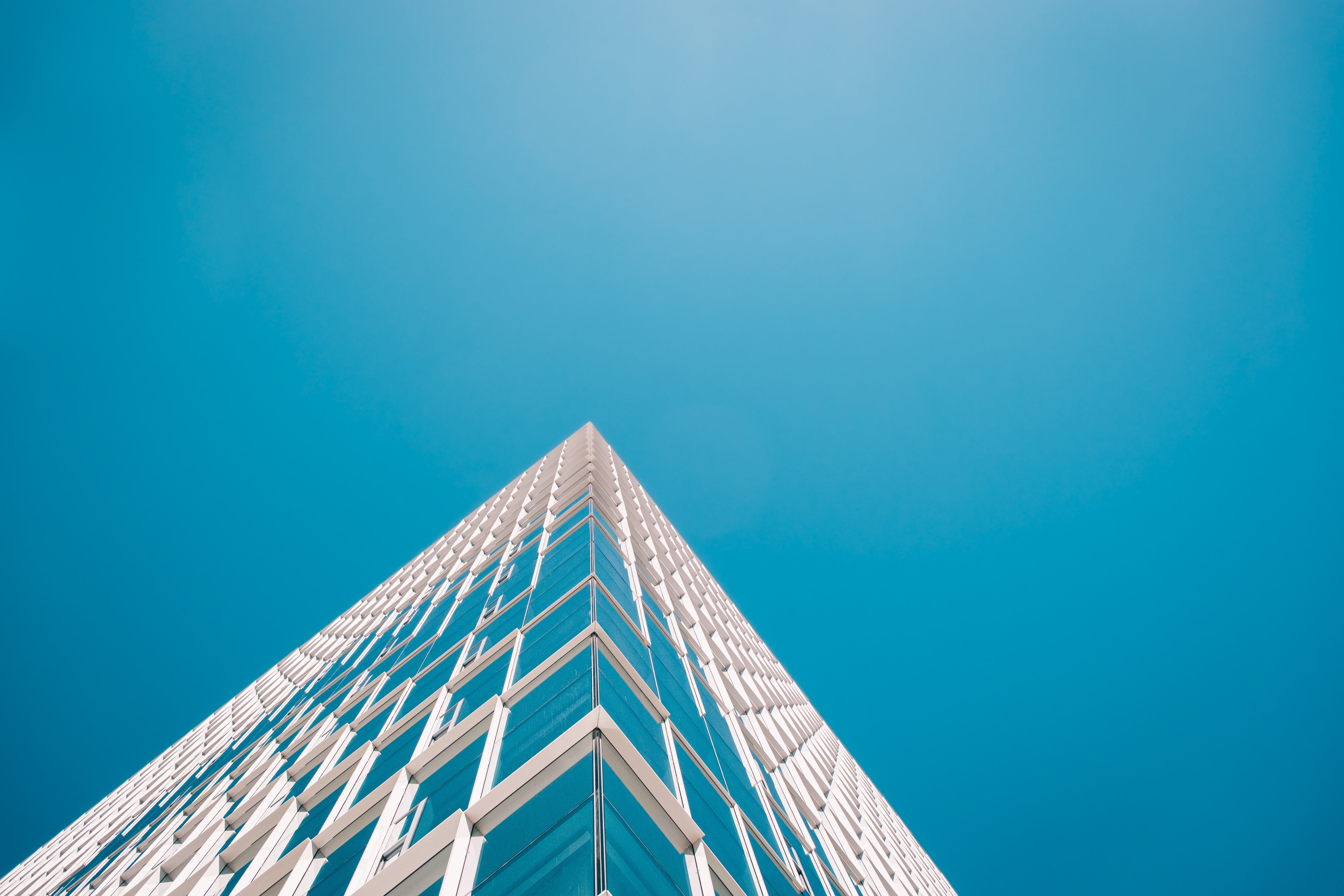 Looking up a building