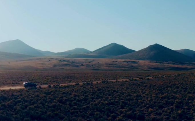 Driving in the desert