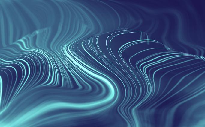 Abstract topographic map