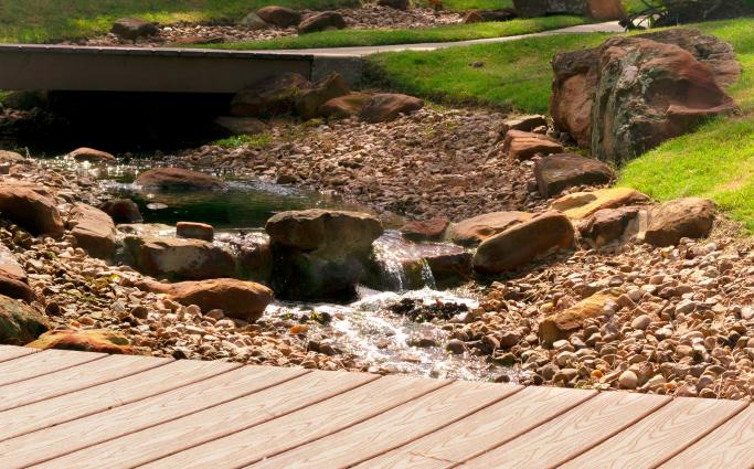 rocks and water