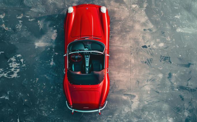 red convertible car