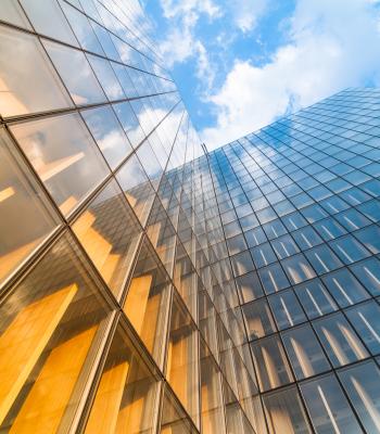 Skyscraper in Orange Light